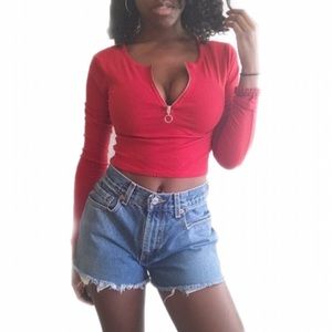 F21 O-Ring Crop Top